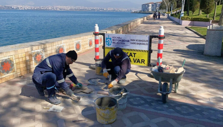 Değirmendere’de Yürüyüş Yolu Yenileniyor