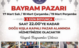 Bayram Pazarı 3 Gün Kurulacak