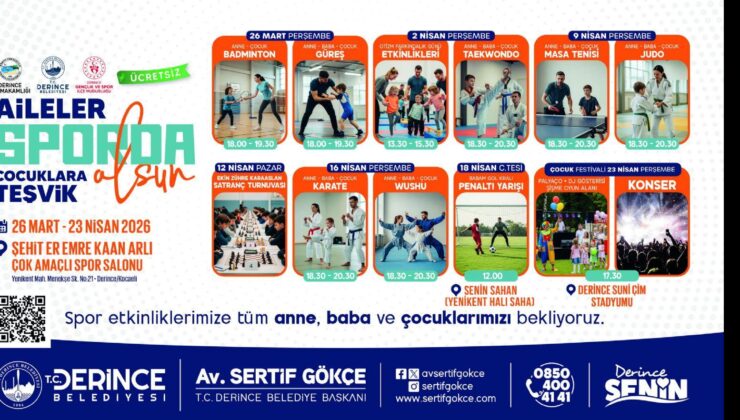 Derince’de Spor Şöleni Başlıyor