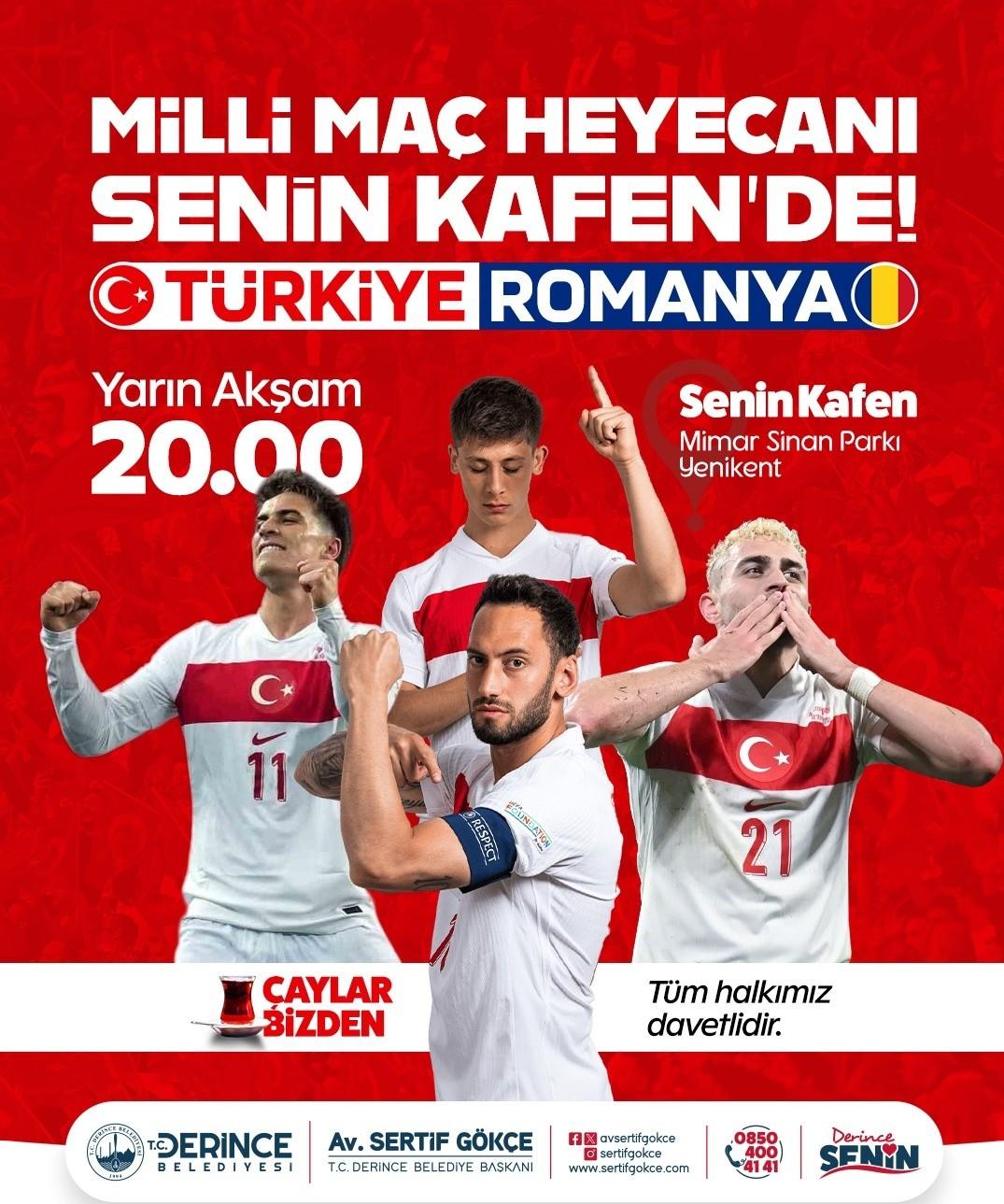 Milli Maç Heyecanı Derince’de Yaşanacak!
