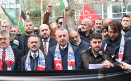 Kocaeli’de İsrail’e tepki: Protokolden Filistin’e destek açıklaması