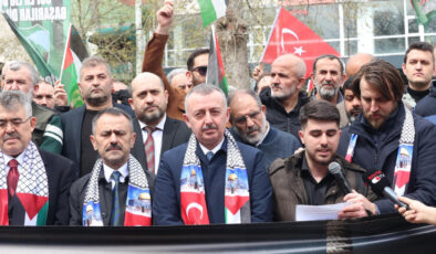 Kocaeli’de İsrail’e tepki: Protokolden Filistin’e destek açıklaması