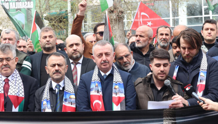 Kocaeli’de İsrail’e tepki: Protokolden Filistin’e destek açıklaması