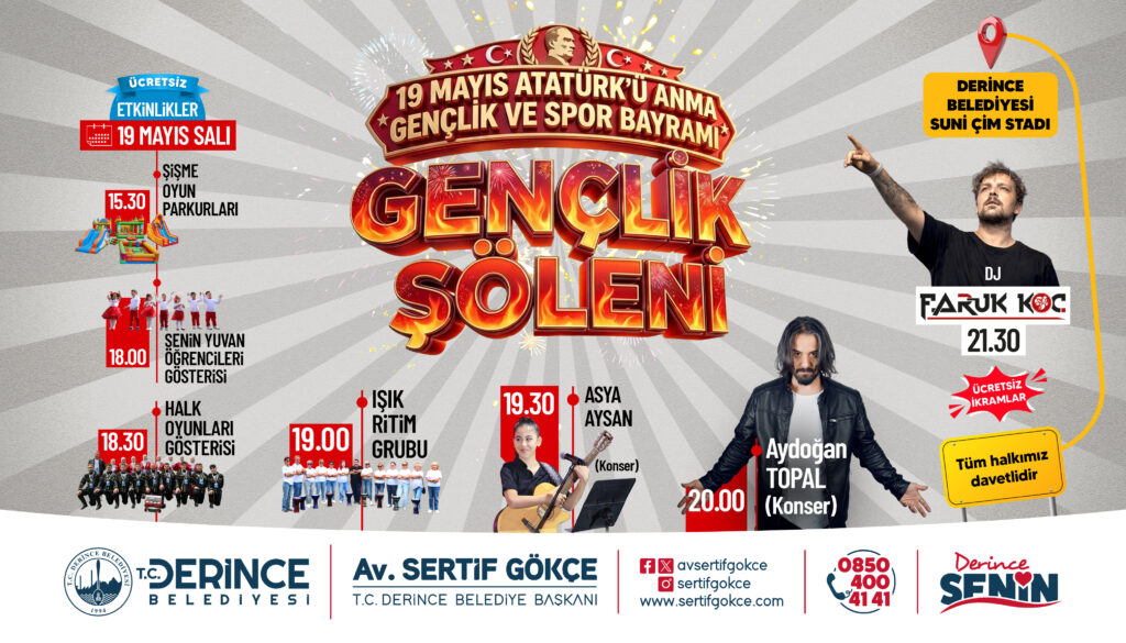Derince’de 19 Mayıs Coşkusu Şölene Dönüşecek 3 111136