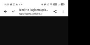 izmite28099te ilaclama calismalari devam ediyor