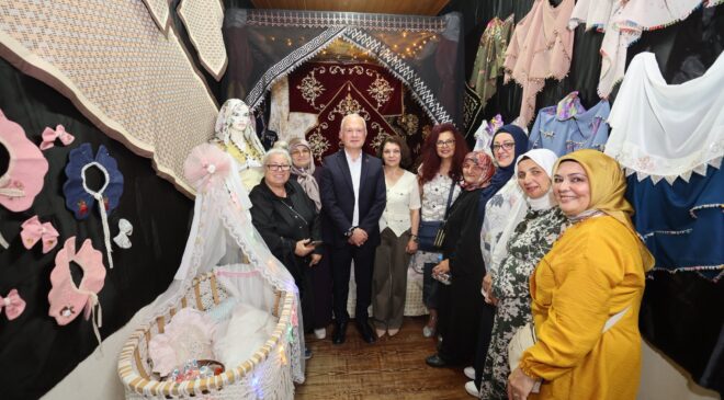 EREĞLİ KARMEK KURS MERKEZİ EL SANATLARI SERGİSİ AÇILDI
