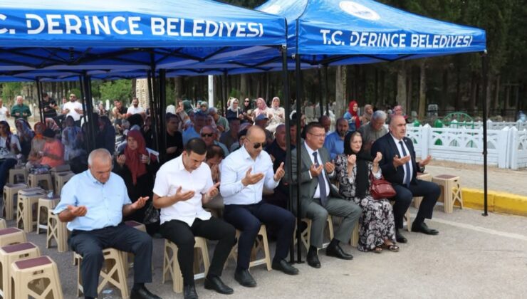 Derince’de 17 Ağustos Deprem Şehitleri Dualarla Anıldı